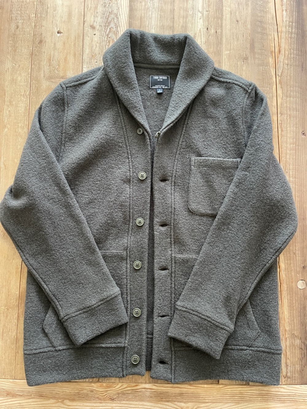 Todd Snyder Wool Cardigan Sweater Jacket